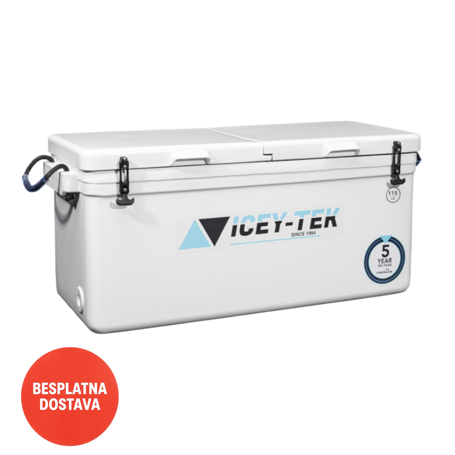 ICEY-TEK ledenica 115L ICEY-TEK 115L premium pasivna rashladna kutija jacera za brodove, ribolov i charter plovila