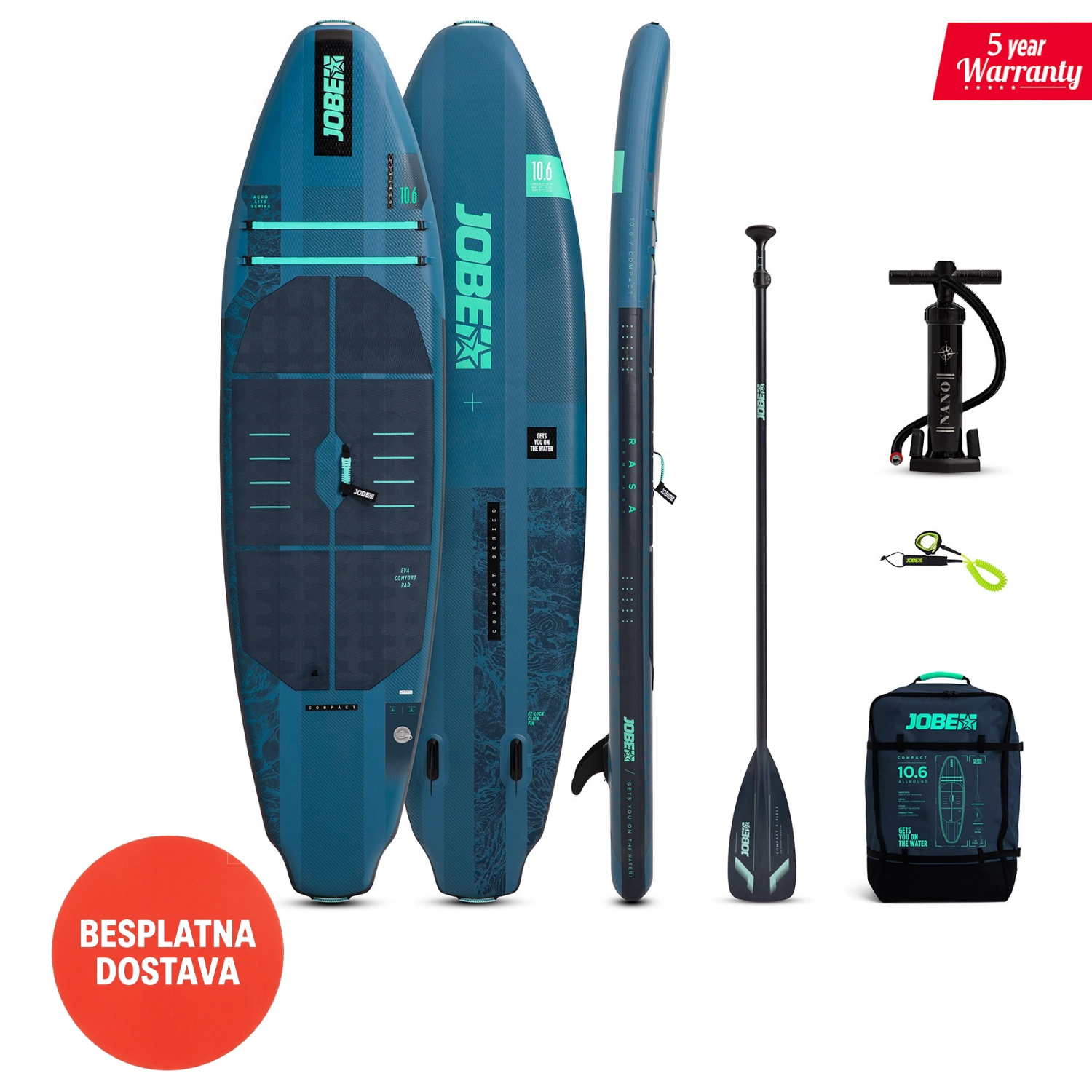 Jobe SUP daska Aero Rasa Compact 10.6 Jobe SUP daska Aero Rasa Compact 10.6