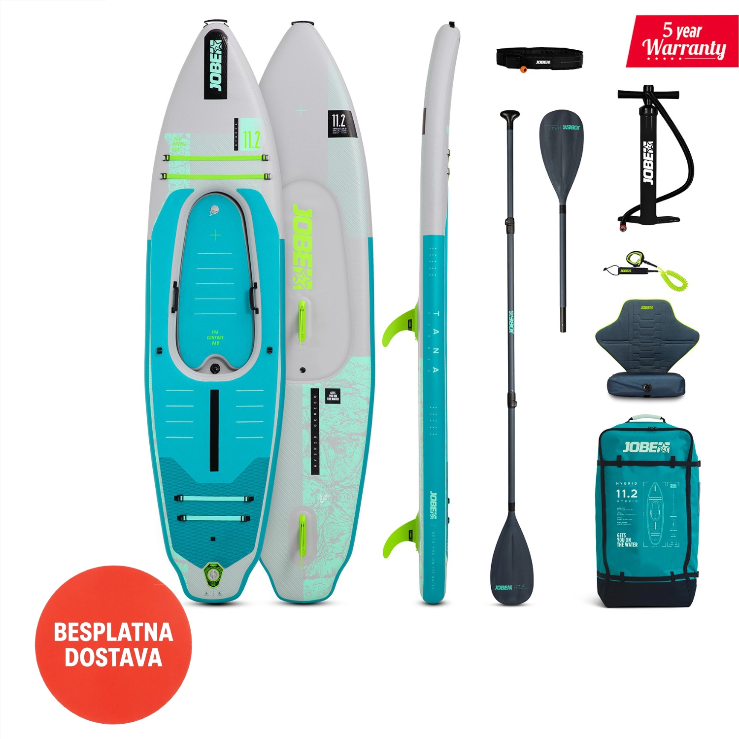 Jobe SUP daska Aero Tana Hybrid Premium 11.2 Jobe SUP daska Aero Tana Hybrid Premium 11.2
