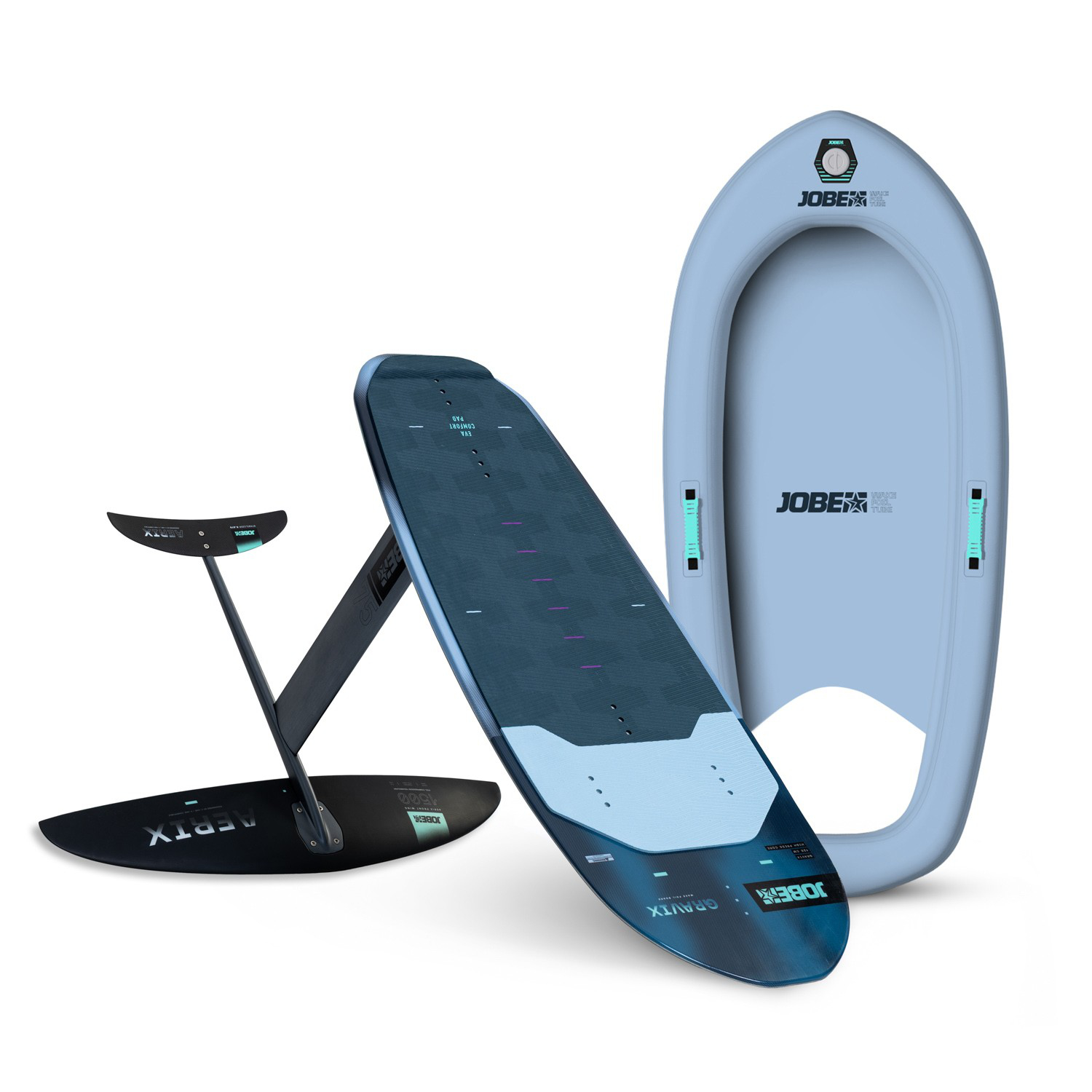 648826001-zoom Jobe Gravix Wakefoil Set komplet s daskom od 128 cm, hidrofoilom i plovkom na napuhavanje za lakše startove